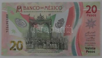Mexikó 2021. 20P "A függetlenség 200. évfordulója" emlékkiadás T:UNC Mexico 2021. 20 Pesos "200 Years of Independence" commemorative banknote C:UNC Krause 132.