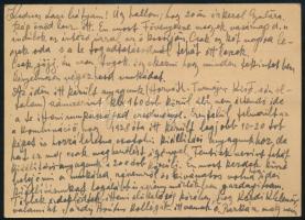 1930 Szabó Csapó Márton (1889?1949) festőművész autográf sorai Kézdi-Kovács László (1864-1942) festő...