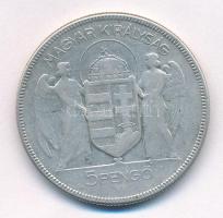 1930. 5P Ag " Horthy jobbra" T:F 
Adamo P8