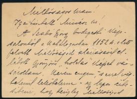 1935 Sárváry Jenő decsi ügyvéd levelezőlapja Kézdi-Kovács László (1864-1942) festőművészhez, amelyben egy a Szabó György budapesti Képszalonból vásárolt Kézdi-Kovács festmény eredetiségének megerősítését kéri írásban.