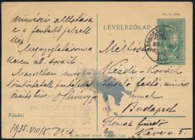 1935 Sárváry Jenő decsi ügyvéd levelezőlapja Kézdi-Kovács László (1864-1942) festőművészhez, amelybe...