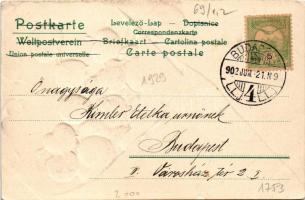 1902 Cherries in newspaper. Serie Düten No. 1257. Emb. litho (EK)