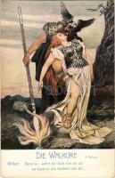 Die Walküre. Richard Wagner's Heldengestalten, No. 15. L. Pernitzsch (Leipzig) / Wagner's opera illustration s: F. Leeke (kopott sarkak / worn corners)