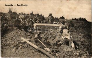 Temetés / Begräbniss / WWI Austro-Hungarian military funeral, soldiers digging a grave (fl)