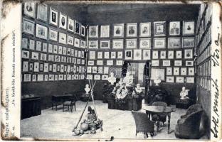 1899 (Vorläufer) Cegléd, Gr. Kreith-féle Kossuth múzeum részlete, belső (kopott sarkak / worn corners)