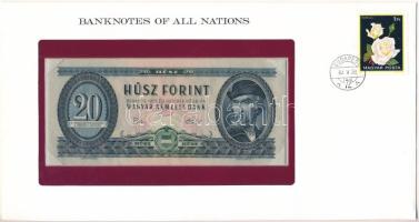 Magyarország 1975. 20Ft felbélyegzett borítékban, bélyegzéssel T:UNC, pici szakadás a borítékon Hungary 1975. 20 Forint in envelope with stamp and cancellation C:UNC, tiny tear on the envelope