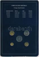 Portugália 1987-1988. 1E - 50E (5xklf), "Coin Sets of All Nations" forgalmi szett felbélye...