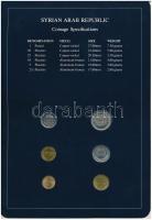Szíria 1973-1979. 2 1/2p - 1P (6xklf), "Coin Sets of All Nations" forgalmi szett felbélyeg...