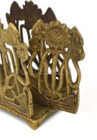 Szecessziós réz tartó edény, elforgatható elemekkel 9x10 cm