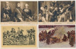 NAPOLEON - 15 db régi postatiszta képeslap / 15 pre-1945 unused postcards