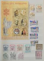 Vatikán + NSZK Szép gyűjteményrészek, benne sok vatikáni blokk, 16 lapos A/4-es berakó 8-8 oldalán, hozzá pecsételt német és tengerentúli bélyegek
