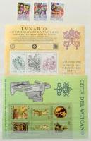 Vatikán + NSZK Szép gyűjteményrészek, benne sok vatikáni blokk, 16 lapos A/4-es berakó 8-8 oldalán, ...