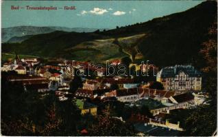 1920 Trencsénteplic-fürdő, Kúpele Trencianske Teplice, Bad Trencsénteplic; Verlag Wertheim Zsigmond / látkép / general view, spa (EK)