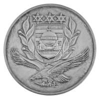 DN "Magyar Honvédség Szárazföldi Vezérkar - Székesfehérvár" kétoldalas ezüstözött bronz emlékérem, dísztokban (42,5mm) T:AU,XF