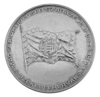 DN "Magyar Honvédség Szárazföldi Vezérkar - Székesfehérvár" kétoldalas ezüstözött bronz em...