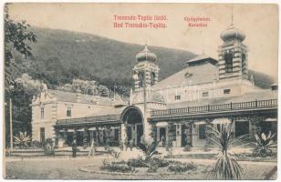 1909 Trencsénteplic-fürdő, Kúpele Trencianske Teplice, Bad Trencsénteplic; Kursalon. Verlag Wertheim Zsigmond / gyógyterem / spa (ázott / wet damage)