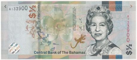 Bahamák 2019. 1/2$ (50c) "A133900" T:UNC,AU Bahamas 2019. 1/2 Dollar (50 Cents) "A133900" C:UNC,AU Krause 77A