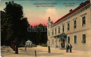 Trencsénteplic-fürdő, Kúpele Trencianske Teplice, Bad Trencsénteplic; Attila nyaraló. Hermann Seibt 765. (Meissen) / villa (EK)