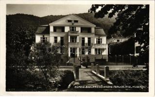 Trencsénteplic-fürdő, Kúpele Trencianske Teplice, Bad Trencsénteplic; Vila Hubertus. Joza Holas / nyaraló / villa (EK)