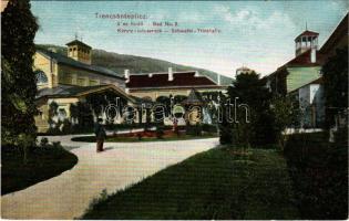 Trencsénteplic, Trencianske Teplice; 2. sz. fürdő, kénvíz ivócsarnok. Wertheim Zsigmond kiadása / spa, sulfur water drinking hall (fa)