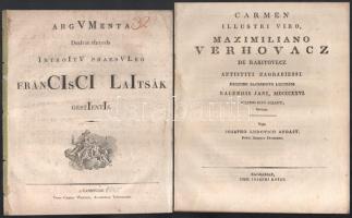 cca 1810-1850 7 db főpapokat dícsőítő beszéd lenyomata Vurum József székesfehérvári, váradi, majd ny...
