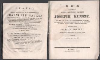 cca 1810-1850 5 db főpapokat dícsőítő beszéd lenyomata Vurum József székesfehérvári, váradi, majd ny...