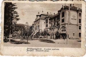 Bártfa, Bártfafürdő, Bártfagyógyfürdő, Bardejovské Kúpele, Bardiov, Bardejov; Erzsébet szálloda. Fürdőigazgatóság kiadása / hotel, spa (EB)