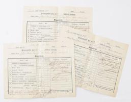 1851-1853 Lipótvárosi lakos adóigazolása két évből