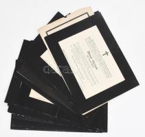 XIX. és XX. sz eleji halálozási értesítők gyűjteménye. Vegyes társadalmi állású emberek, jó állapotban összesen 30 db