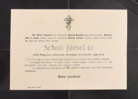 XIX. és XX. sz eleji halálozási értesítők gyűjteménye. Vegyes társadalmi állású emberek, jó állapotb...