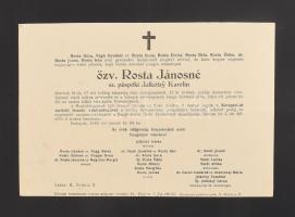 XIX. és XX. sz eleji halálozási értesítők gyűjteménye. Vegyes társadalmi állású emberek, jó állapotb...