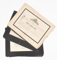 Nagyrészt XIX. sz-i halálozási értesítők gyűjteménye. Püspökök, nemesek, hivatalnokok, összesen 25 db