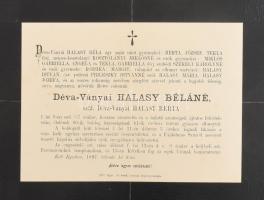 Nagyrészt XIX. sz-i halálozási értesítők gyűjteménye. Püspökök, nemesek, hivatalnokok, összesen 25 d...