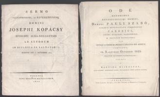 cca 1810-1850 7 db főpapokat dicsőítő beszéd lenyomata:
Ambrosius Károly esztergomi püspök, 2 féle
...