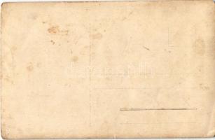 Matróznak öltözött fiú magyar zászlóval / boy dressed as a mariner with Hungarian flag. photo (EB)