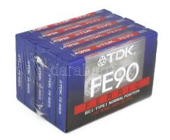 TDK FE90 5 db bontatlan magnókazetta