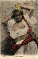 Femme Mauresque / Arab folklore, half naked lady (vágott / cut)
