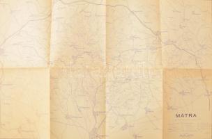 Mátra térképe, kiadja: Kókai Lajos, Klösz Térképészeti Műintézet Rt., 1:50 000, 59×84 cm