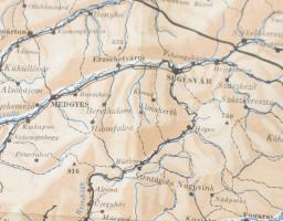 1942 Erdély térképe, Bp., Eggenberger-féle könyvkereskedés, Rényi Károly kiadása (M. Kir. Honvéd Tér...