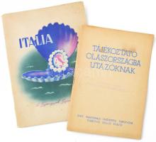 cca 1930 2 db olaszországi képes utazási prospektus, füzet 52 , 30 p