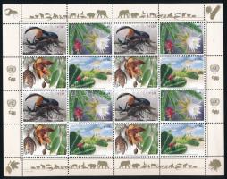 Endangered animals, Veszélyeztetett állatok 4 sort tartalmazó teljes ív