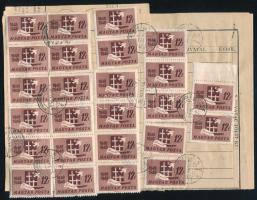 1950 Csomagszállító Kiskunfélegyházáról Budapestre 3 kg hurkáról 3Ft bérmentesítéssel, melyet 25 db ...