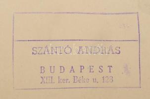 G. Szántó András (1937-2002): Szikkadt föld. Fotó, papír, kartonon, hátoldalán pecséttel jelzett, 29...