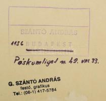 G. Szántó András (1937-2002): Arc. Fotó, papír, kartonon, hátoldalán pecséttel jelzett, 38x27 cm