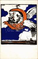 Flugpostkarte, Bayern BAEC Luftpost 25 Pf s: W. Ditz