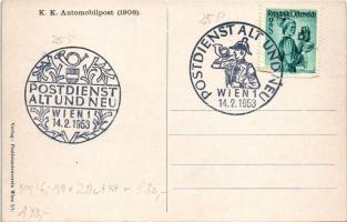 K.k. Automobilpost. Postbeamtenverein s: Krüzner + "Postdienst Alt und Neu Wien 1. 1953" S...