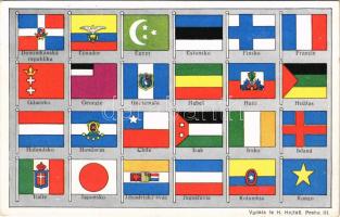 Zászlók / Flags. H. Hojtas, Praha III. 442. 67. (EK)