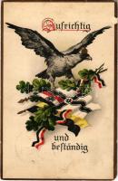 1916 Aufrichtig und beständig / Habsburg és Német Birodalom zászlói / Flags of the German Empire and...