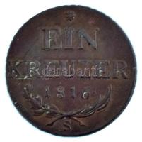 1816S 1kr Cu T:XF,VF Huszár 2058, Unger III.: 1406