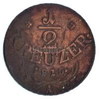 Ausztria 1816A 1/2kr Cu T:VF Austria 1816A 1/2 Kreuzer Cu C:VF Krause KM#2110